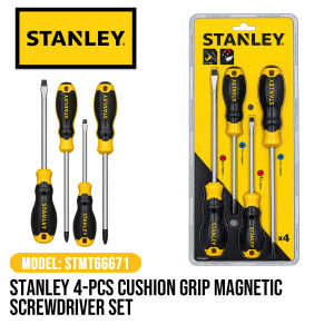 Stanley 4-Pcs Cushion Grip Magnetic Screwdriver Set Model STMT66671