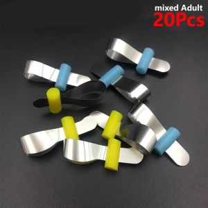 แถบเมทริกซ์โลหะ 20 ชิ้น/กล่อง รีเทนเนอร์ ออโตมาทริกซ์ พร้อมเมทริกซ์ทันตกรรมล็อกเกอร์