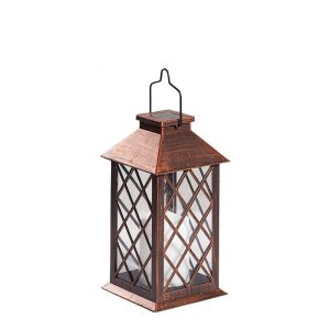 JPTD Patio Yard Garden Decoration Outdoor Flickering Hanging Mason Jar Fairy Lamp Night Light Solar Lanterns
