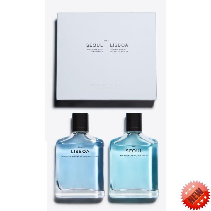 ZARA FOR HIM ZARA SEOUL + LISBOA 100ML x 2 Zara For Him Eau De