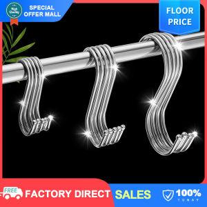 【Stainless Steel】S Shaped Hooks Heavy Duty Metal Hooks Super Load-bearing Hooks for Kitchen&Shop Household Tools
