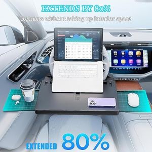 Khay bàn ô tô đa năng để laptop – đồ ăn – nước uống tiện làm việc trên xe Carbon Table Car Workstation Pro4  226-26 ⚜️Katla Shop⚜️