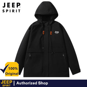 Jeep Spirit autumn and winter comfortable loose casual jacket windproof and waterproof hooded outdoor mountaineering jacket