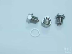 อะไหล่รถยนต์   ปลั๊กท่อระบายน้ำมันแม่เหล็กสแตนเลสที่ปรับแต่ง ดูดซับตะกอน สำหรับเครื่องยนต์   ปลั๊กท่อระบายน้ำมันเครื่อง [ จัดส่งฟรี ]