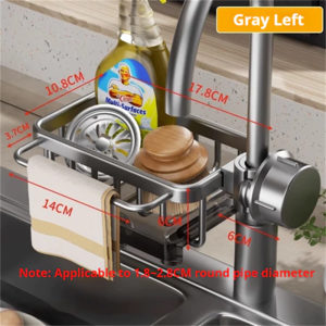 Kitchen Sink Caddy OrganizerOrganization and Storage Sponge Drainage basketRemovable Hanging Faucet Rack for Kitchen BathroomV