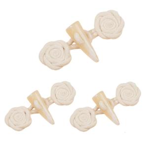 3pack Windbreaker Coat Button Children Horn Shape Resins Buckles Buttons Clothing Accessories