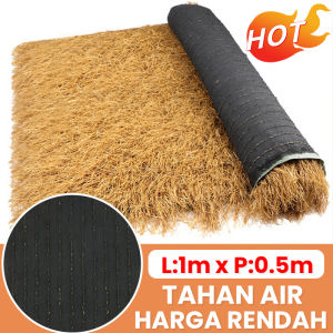 Atap rumput jerami 1m x 20m gulungan jerami buatan untuk gubuk bar teras pesta dekorasi atap jerami