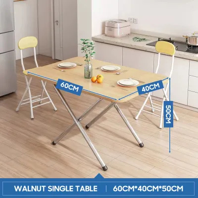 Folding Dining Table Imitation Marble Pattern Table Household/Outdoor Foldable Laptop Table Portable Simple Study Table