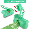DUDU Pet Trash Bags Cute Dog Puppy Pet Bone Shape Poop Waste Bags Clip Dispenser with 1Roll Bag Fresh Clean Garbage Bag for Home Outdoor. 