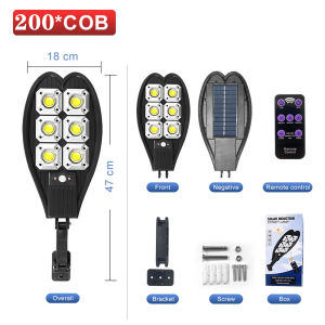 5500 Lumens 1600W Solar Led Light Outdoor Solar Lamp Of Motion Sensor 4 Mode Waterproof Solar Garden Light Street Yard Lantern