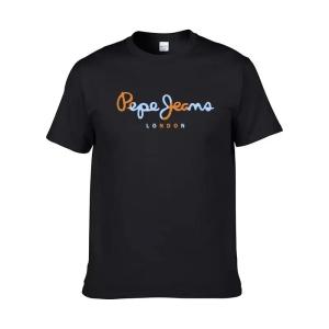 [Local Stock] VCC Fashionable Mens Classic Basic T-shirt Simple Letter Printed Short-sleeved Tops Breathable Daily Tee Vintage Male Streetwear