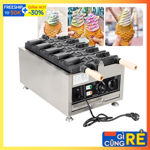 Máy làm bánh cá đựng kem cao cấp dùng điện