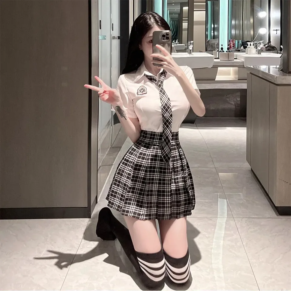 School Girl Cosplay Costume Women Japanese Student Uniform Role Play JK  Mini Skirt Lingerie Outfit Couple Sex Game Clothes | Lazada PH