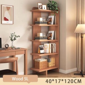 Global 5 Layers BookShelf Shelves Rack Multipurpose Floor Book Shelf Simple Corner Book Storage Rack Home
