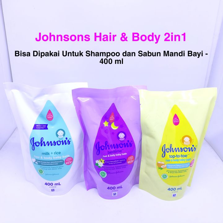 Johnsons Baby Bath Hair & Body - 2 in 1 Bisa Dipakai Untuk Shampoo Dan