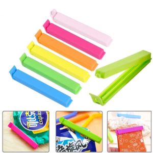 10Pcs Portable Kitchen Storage Food Snack Seal Sealing Bag Clips Sealer Clamp Plastic Kitchen Storage Tools wholesale