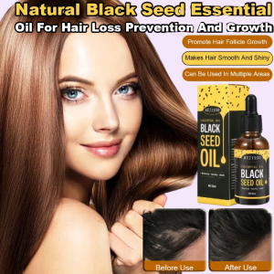 Black Seed Hair Growth Essential Oil Anti Hair Loss Liquid Herbal Treatment Restore Black Color Thick Strong Hair