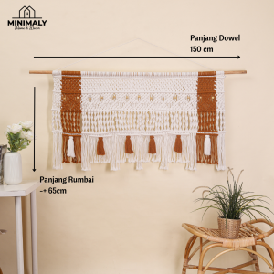Hiasan Dinding Aesthetic (dowel jumbo) Pajangan Dinding Hiasan RUmah Hiasan Kamar Dekorasi Dinding Dekorasi Rumah Walldecor