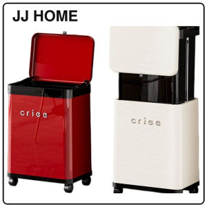 【JJ HOME】Telescopic Trash Can / 20L Kitchen Waste Bin / Adjustable No-Bend Height / Wheels