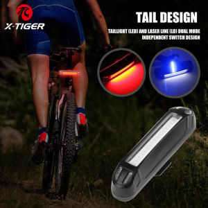 X-Tiger Bike Rear Light Super Bright Led Cycling Light USB Rechargeable Seatpost Fork Light Safety Warning Bicycle Taillight