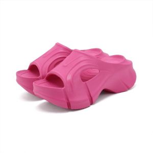 IELGY thick-soled slippers womens EVA soft-soled one-word outdoor high heels womens shoes cool slippers