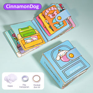 Mamibayi Buku Diy Busy Book Sanrio Quiet Book Mainan Edukasi Anak Book Paper Doll