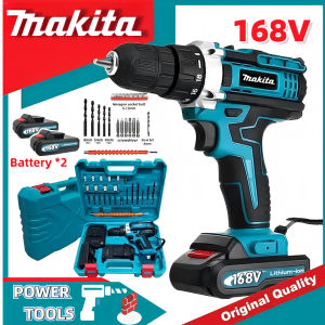 Cordless Brushless Drill Set 168V 48V 12V Japan Made with 2 Batteries