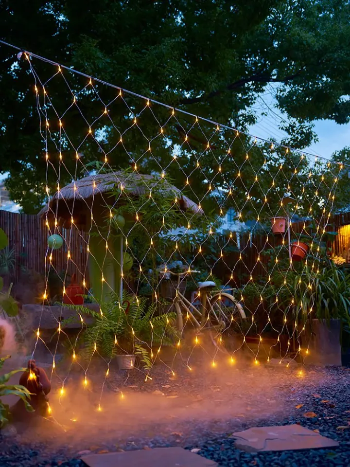 Outdoor Fishing Net Curtain Mesh Fairy Lights, Garden Decoration, Street  Garland, New Year 2024, Christmas, 1.5x1.5m 3Mx2M 6Mx4M - AliExpress