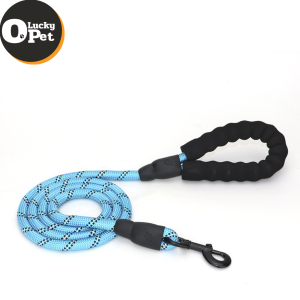 O Lucky Pet สายจูงสะท้อนแสง สายจูงหมา สายจูงแมว สายจูงสุนัข ตัวใหญ่แรงเยอะ อะไหล่เคลิอบดำ ทนทาน ความยาวไลขนาด