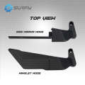 Horus Winglet Side Mirror 28cm Large Full Alloy Adjustable Mirror Mount Walang Grado Clear Lens Universal. 