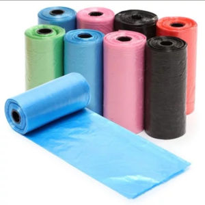 isi 15 poop bag polos plastik sampah roll kantong sampah popok plastik sampah mobil kantong poop anjing kucing plastik pup hewan DMO A28