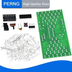 [PERNG] Tehe ชุด DIY นาฬิกาทรายอิเล็กทรอนิกส์5V ชุดการผลิตไฟฟ้าตลกพร้อมแผงโคมไฟ LED