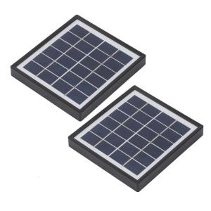 2pcs Small Solar Charges 5W USB Port Easy carry Energy Solution Optimized Sunlight Absorption Outdoor Gear for Hiking