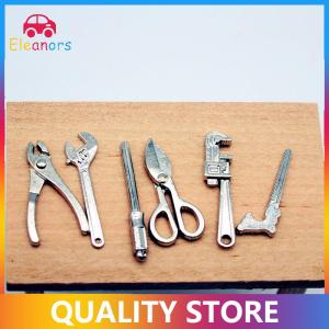 [Eleanor] 6 cái 1:12 Dollhouse mini hợp kim có thể điều chỉnh cờ lê Kìm công cụ thiết lập thu nhỏ sửa chữa mô hình cảnh đạo cụ Nhà búp bê trang trí đồ chơi Quà tặng
