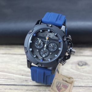 Jam tangan Pria Leopard 8804MC tali karet sport tanggal chrono aktif analog original