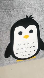Cute Felt Fabric Storage Box Animal Storage bag Foldable Storage Washable Creative Home Storage