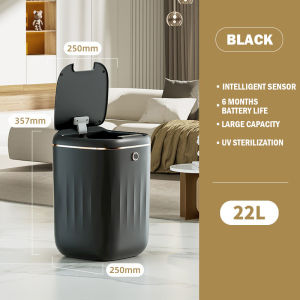 Smart Modern Waste Bin Dust Dustbin Motion Sensor Automatic Stylish Kitchen Bathroom/Large Capacity/Elegant Minimalist/Rainbow Culture