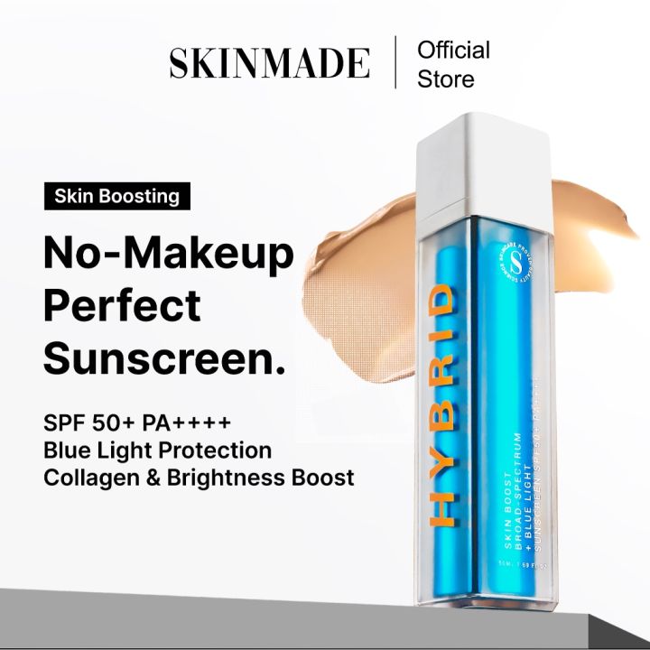 SKINMADE Skin Boost Hybrid Tinted Sunscreen + Blue Light SPF 50+ PA++++