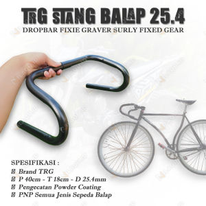 Stang sepeda balap ukuran standar 25.4 dropbar fixie handlebar gravel fixed gear surly federal mtb