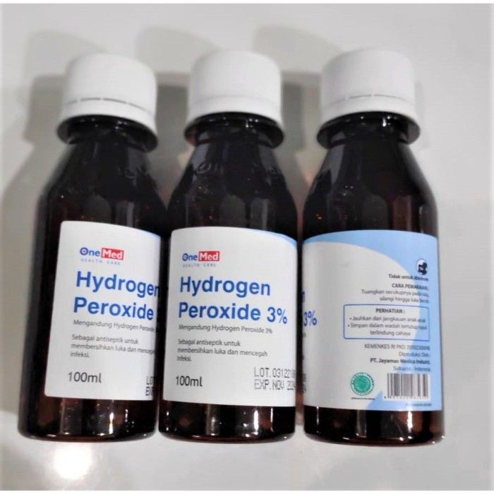 H2O2 Hydrogen Peroxide 3 Onemed 100ml Lazada Indonesia