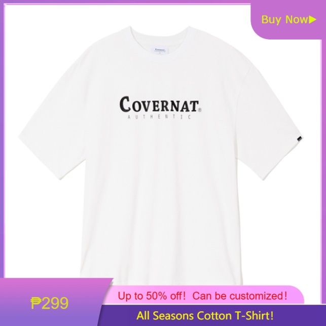 COVERNAT] Authentic Logo T-Shirt For Men And Women - Lazada