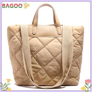 2025 NEW Women Nylon Puffer Tote Bag Quilted Shoulder Bag with Inner Pocket Handbag Solid Color for Work Travel