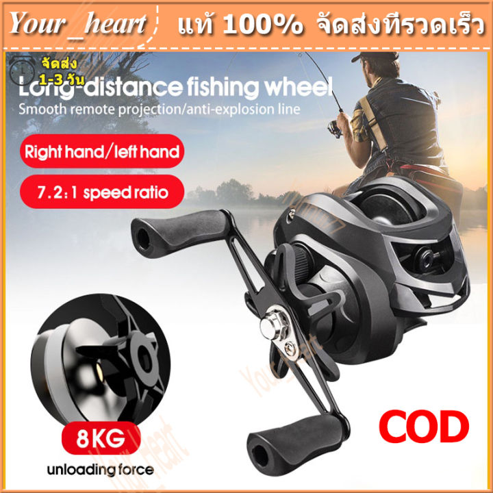 รอกเบส รอกหยดน้ำ 3สี Baitcasting Reel 7.2:1 รอกหยดน้ำdc 18+1BB