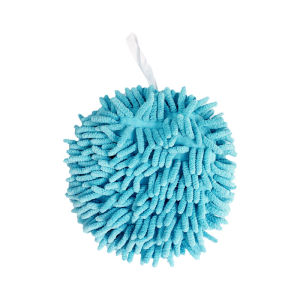 【Ready Stock】1pc Double Sided Absorbent Towel with Hanging Loop Hand Chenille Handball Soft Microfiber Strong Water Absorption Quick Dry