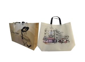 AT.MALL กระเป๋าผ้าสปันบอนด์ 🛍️ ลายน่ารักสดใส กันน้ำได้! พับเก็บได้ พกพาสะดวก