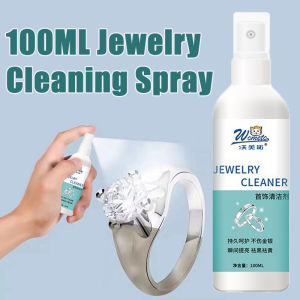 100ML Jewelry Cleaner Gold Silver Cleaner Maintenance Polishing Cleaning Spray for Watch Diamond Earrings Ring No Damage