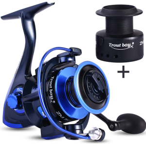 Sougayilang Alat Gulungan Pancing Carp Reel Pancing 13 + 1BB 4.7:1/5 0:1 Rasio Gear Kecepatan Tinggi Reel Pancings Dengan Suku Coil Laut Reel Pancing Air Asin Air Tawar Rol Gulung Max Drag 15Kg