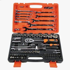 82 pcs tools set for motorcycle car socket wrench set torque tool box set Car Repair wrench toolset combination