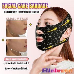 Ellebreen Overnight Facial Contour Care Bandage Breathable Sleep V-Line Support Mask 1Pc