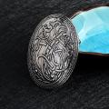 Scandinavian Shield Brooches Wolf Totems Lapel Pin Clothes Fasteners for Shawl Scarf Pin Fashionable Lapel Pin Jewelry. 